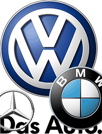 VW, BMW, Mercedes, Logo