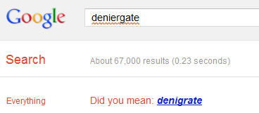 deniergate google search 