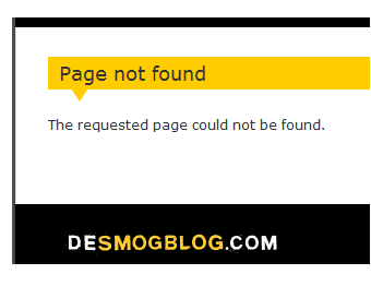 Desmog: page not found