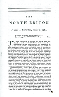 John Wilkes, The North Briton, Edition 1 1762