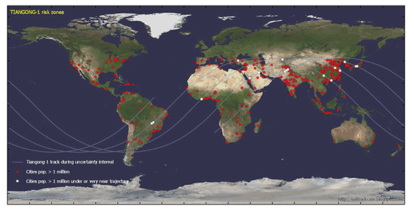 Risk Map. Tiangong. 