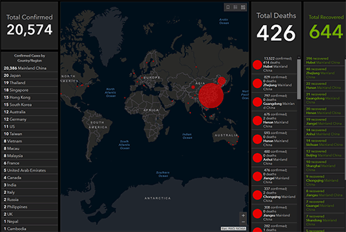 Corona virus live map. 