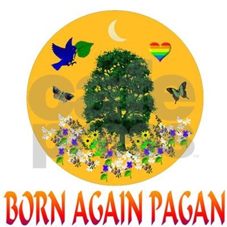 Born Again Pagan STicker