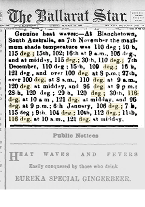 Record heatwaves in South Australia