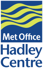 Hadley Meteorology Office, logo, UK.