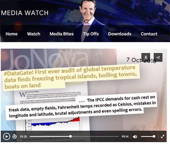 MediaWatch, Climate Change.