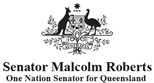 Senator Malcolm Roberts, Letterhead, Parliament House.