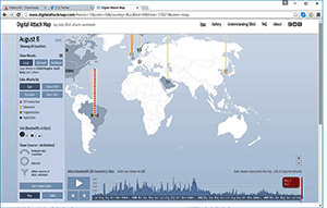 Map ddos attacks August 9th