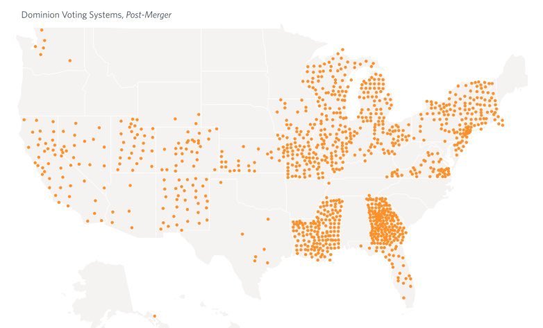 Dominion Voting Machines, MAP USA.