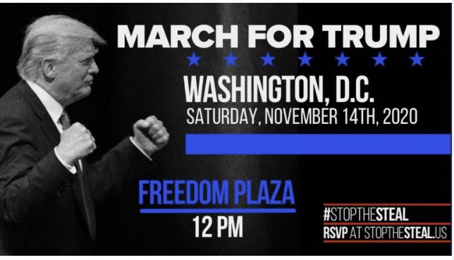 March for Trump, Protest, Sat November 14th, 2020